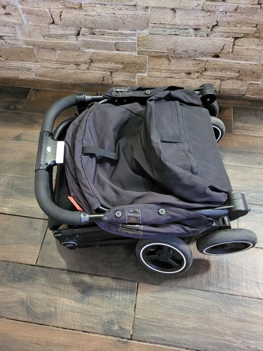 Лятна бебешка количка GB Qbit + AT Velvet Black