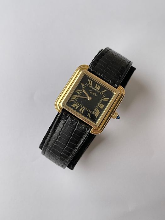 Ceas Cartier Tank Stepped unisex 28mm dismetrul conditie excelenta