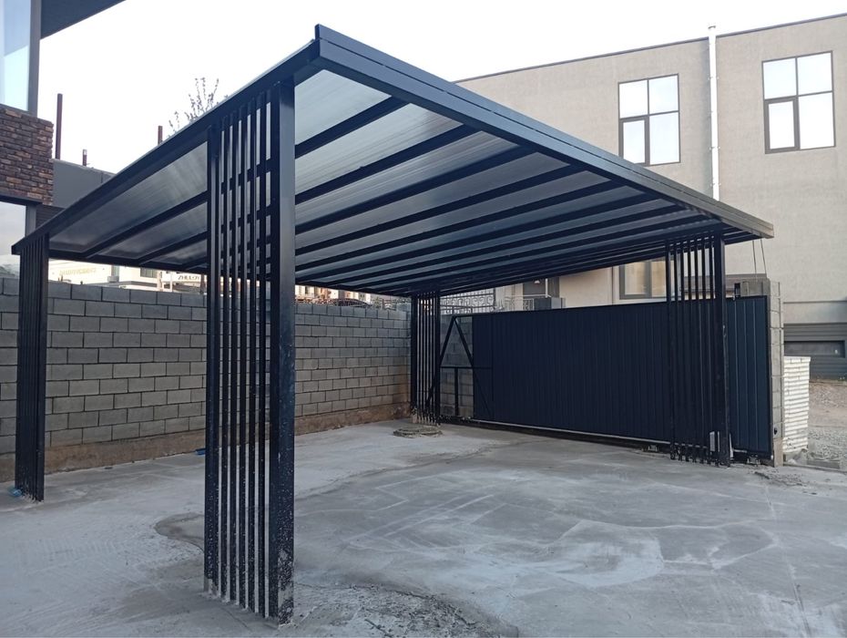 Навес Хайтек Изготовление