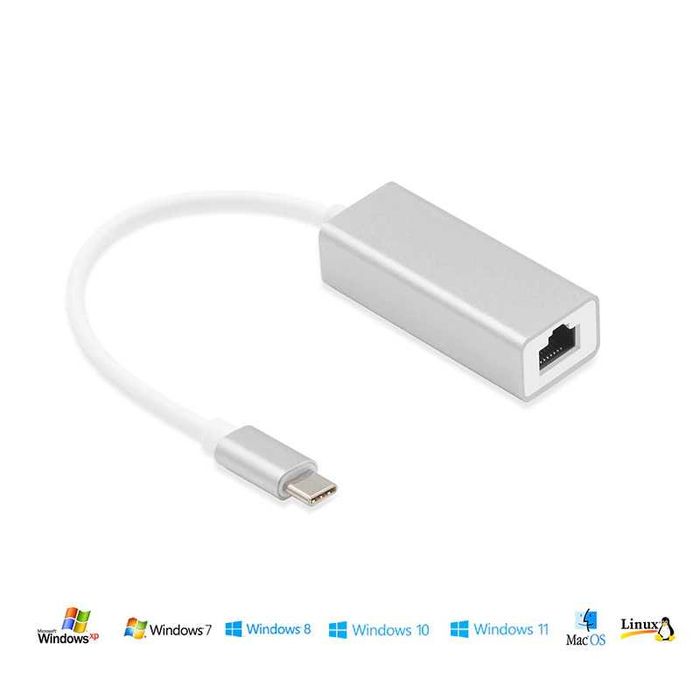 Gigabit USB-C LAN адаптер STELS RL99 към RJ45, Ethernet мрежова карта 1000 Mbps