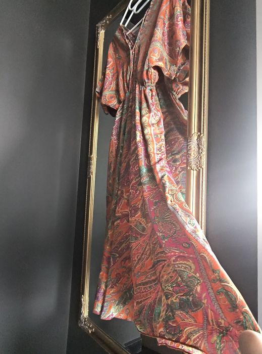 Rochie din mătase sintetică Kasturi mărime universală