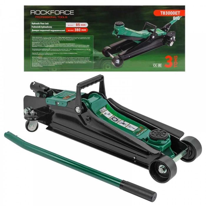 Нископрофилен крик крокодил 3 тона 85 – 380 мм RockForce