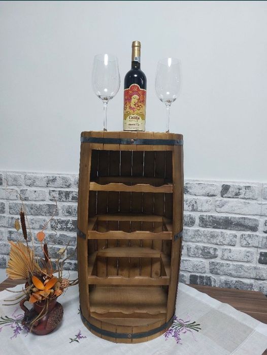 Suport de vinuri model butoi (12 sticle)