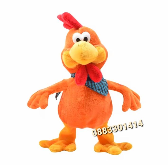 Плюшен Петел Пее и танцува Танцуващо пиле