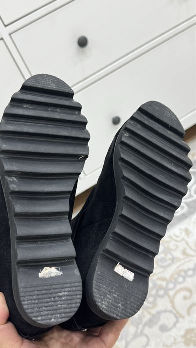 Сапоги замшевые