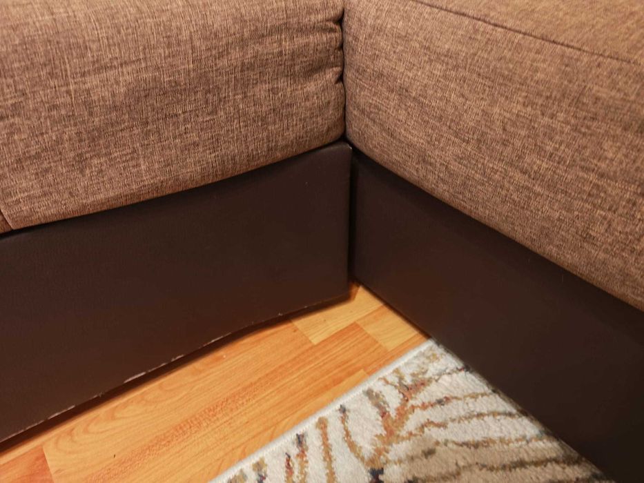 Canapea Mobexpert extensibila tip coltar, cu lada