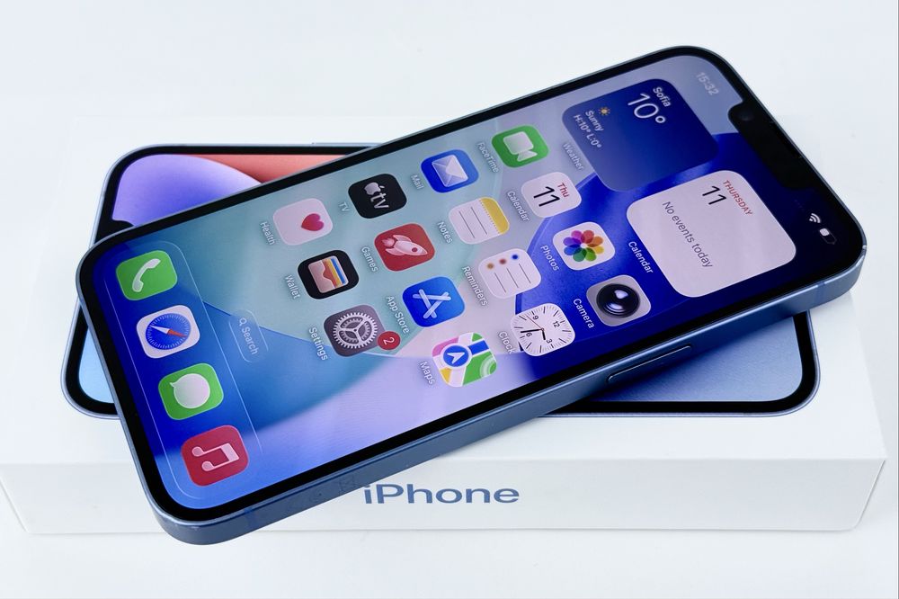 Apple iPhone 14 128GB Blue 100% Батерия! Гаранция!