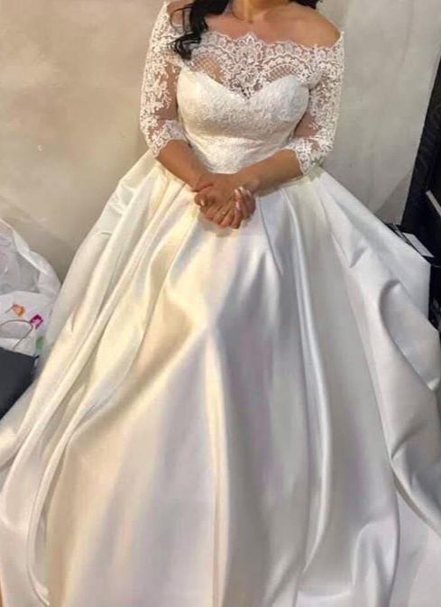 Rochie de mireasa cu buzunare