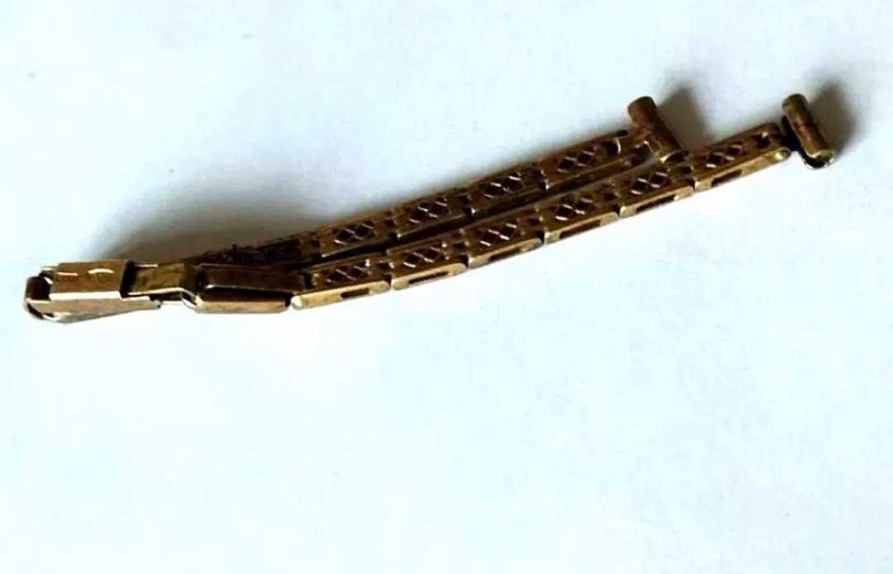 Deosebita curea de ceas argint aurit 875