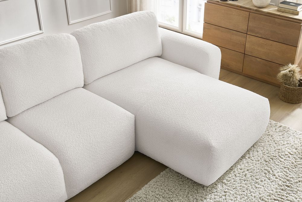 NOU Colțar L-form, BEIGE, 280/170cm, extensibil