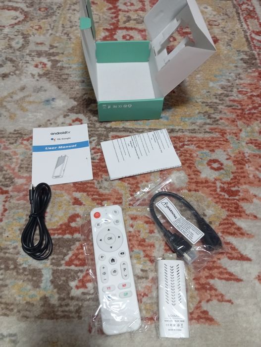 Android 14 smart tv box 2025 voice remote control