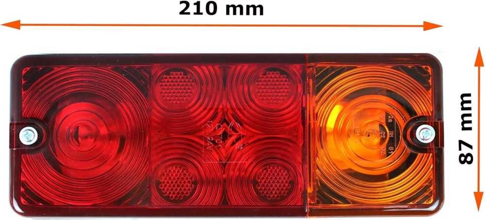 Правоъгълни стопове за ремаркета и камиони - 2 броя.