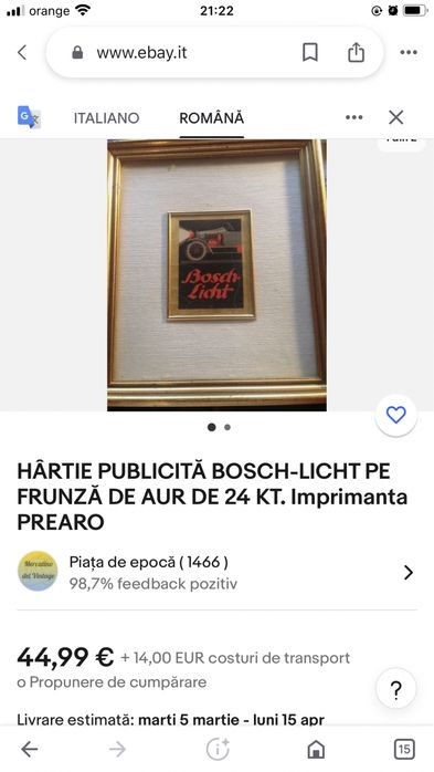 Hartie foita de aur bosch