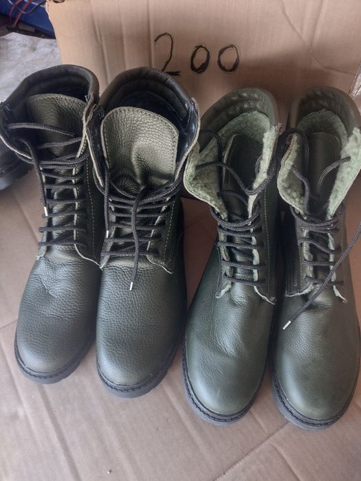 Bocanci militari din piele naturala