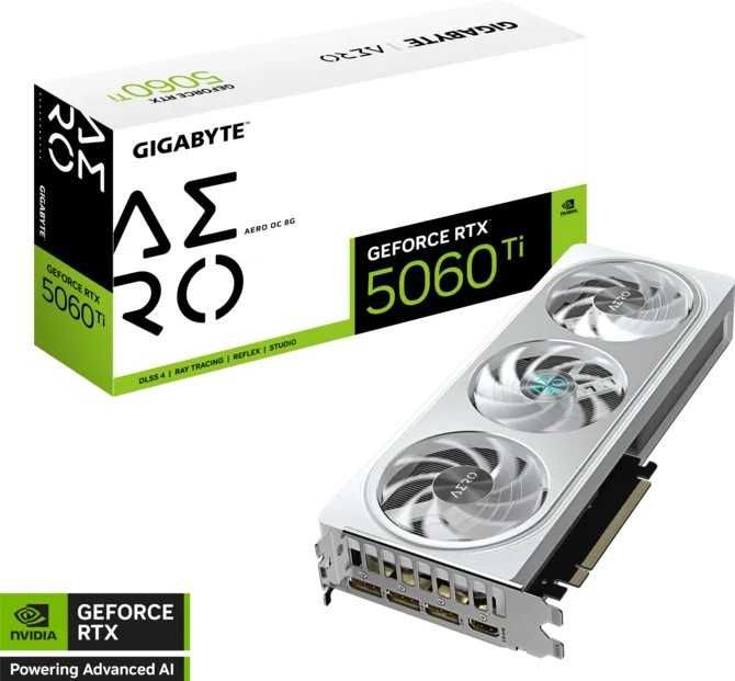 Видеокарта Gigabyte GeForce RTX™ 5060 Ti AERO OC 8G