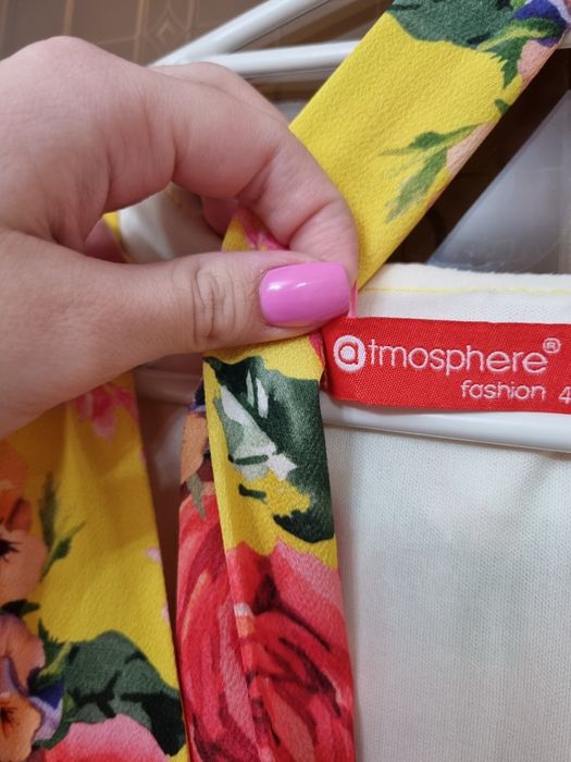 Rochie Atmosphere scurta de vara cu imprimeu floral M-L(Poema,Zara)