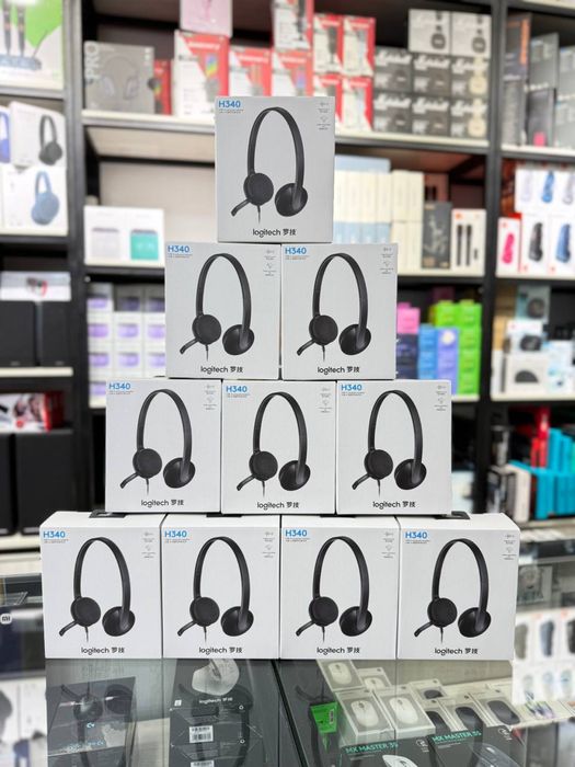 Новый. Logitech h390. Logitech h340. Logitech h111.
