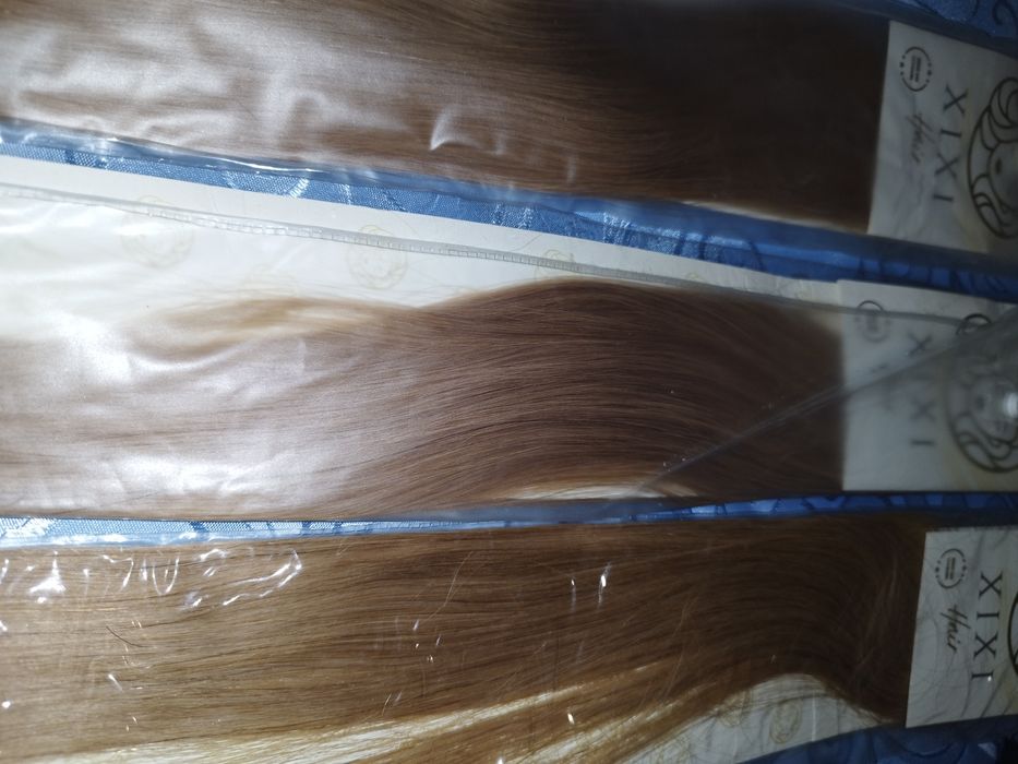 Нови естествена коса екстеншън на лента  3 х 25 гр х 60 см