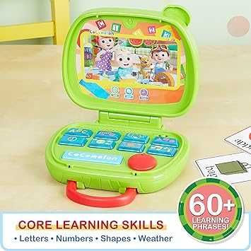 Обучающий игрушечный ноутбук Cocomelon для детей (возраст 1,5+)