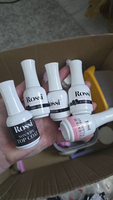 Kit unghii semi pudra rossi