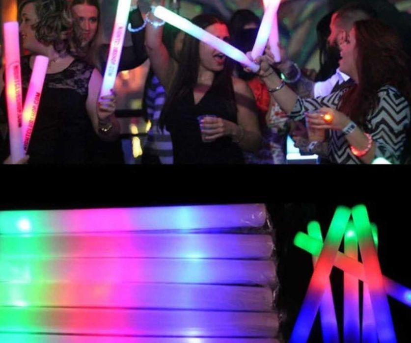 Baghete  LED multicolore Foam stick 40 cm Pachet 100 bucati