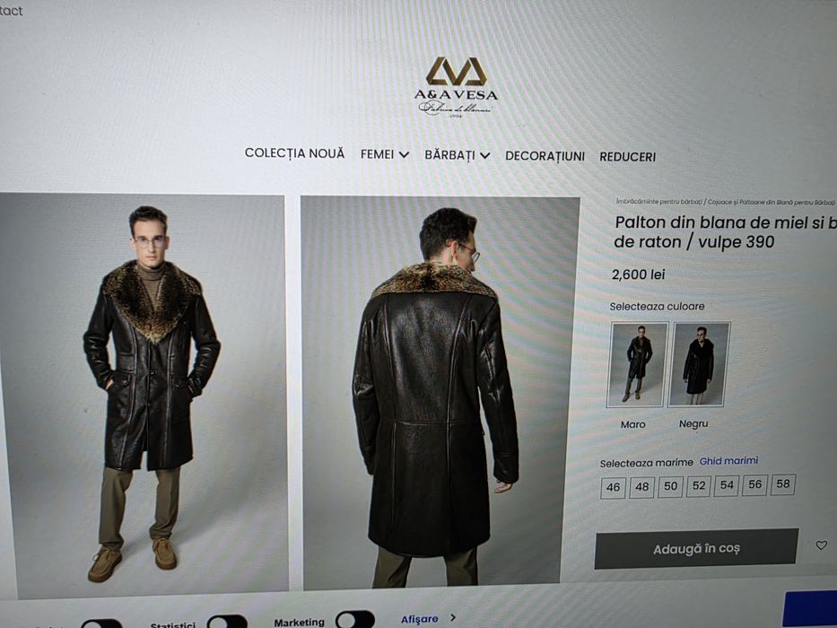 Haina de blana miel si guler raton Vesa (barbati)