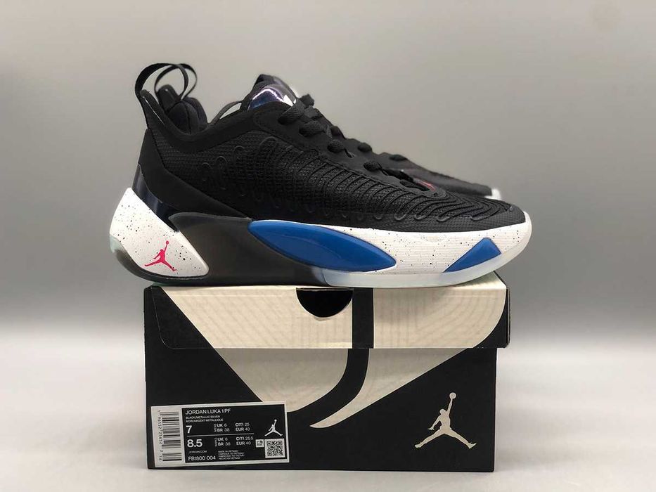 Мъжки маратонки Nike Jordan Luka 1 Black/Metallic Silver-Signal Blue
