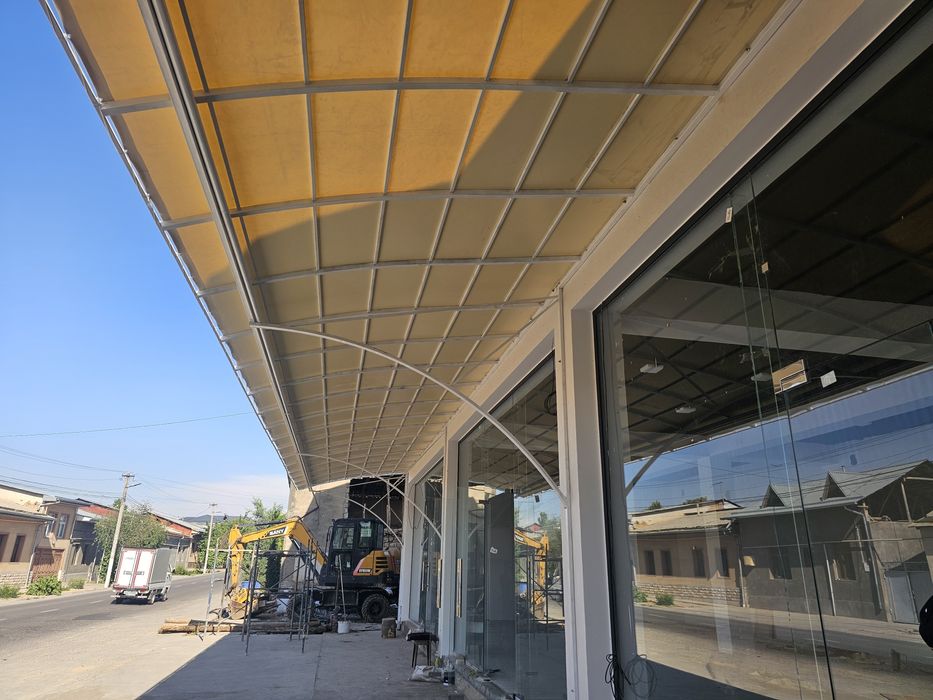 Тент баннер установка