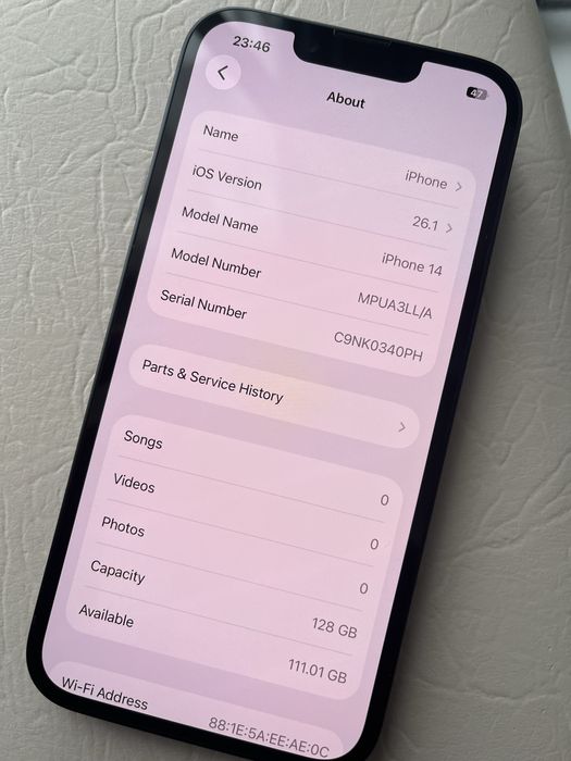 Iphone 14 -10/10 ca NOU - 100% baterie Neverlock