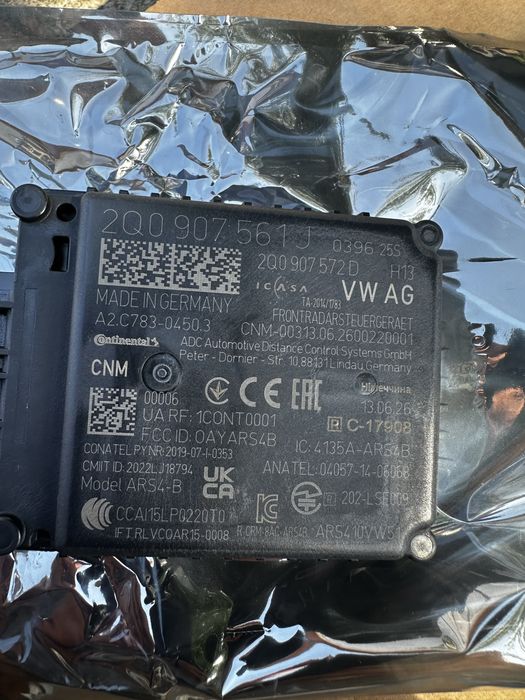 Senzor radar niu skoda seat vw .cod:2q0907561.J.