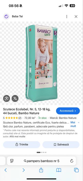 Bax pampers Bambo