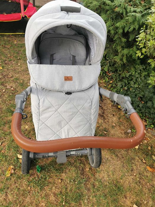 Комбинирана количка LORELLI RIMINI CLASSIC Grey&Black DOTS