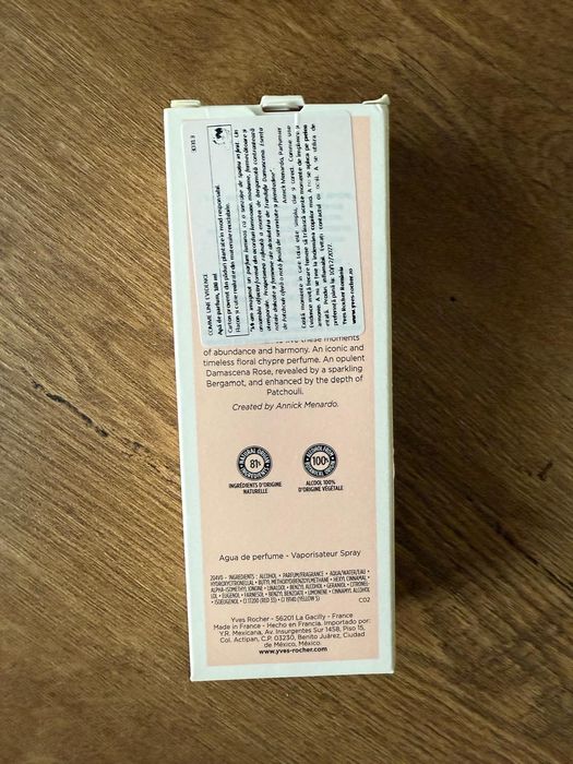 Eau de parfum comme une Evidence yves Rocher 100 ml nou