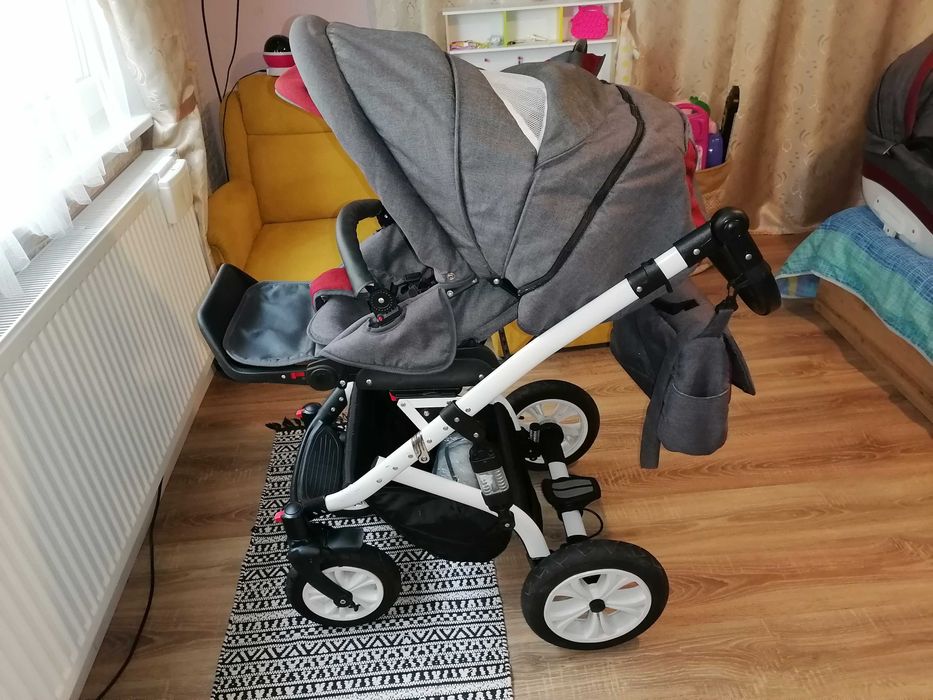 Комбинирана бебешка количка 3в1 Lorelli Mia, Red and Black