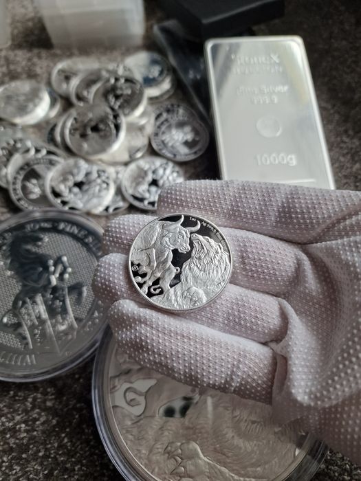 Lingou,monede de argint 999.9