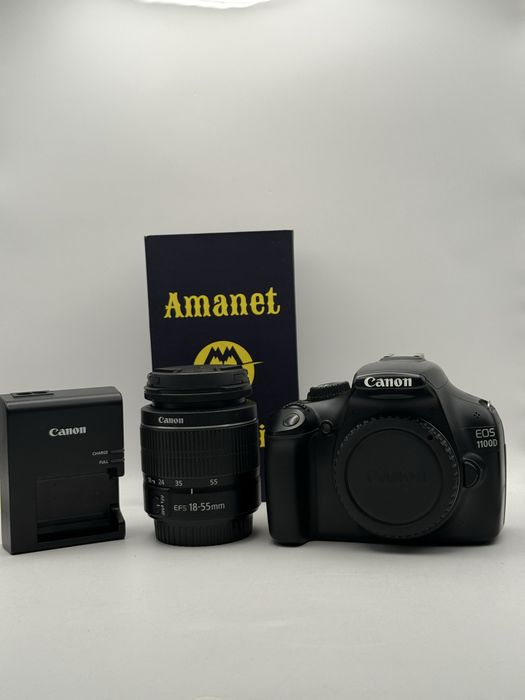 Aparat Foto Canon Eos 1100D Ca Nou Obiectiv EF-S 18-55 III , Incarcator Original, AMANET NO LIMIT.