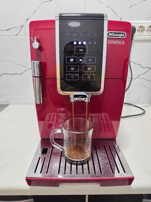 Espressor Automat DeLonghi Dinamica ECAM350.15.R Aparat cu Cafea Boabe
