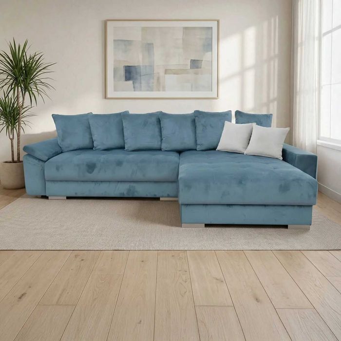 Vand Colțar extensibil PREMIUM Cairo cu arcuri pocket și design modular NOU
