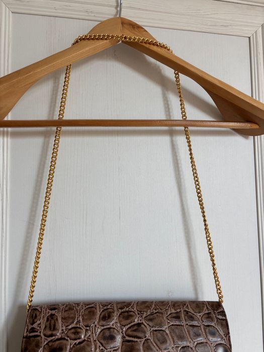 Geanta mică din piele naturală de crocodil