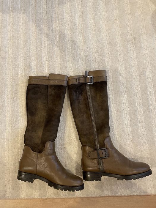 Cizme piele+piele intoarsa