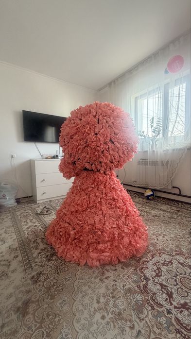 Ручная работа.платье из салфеток.