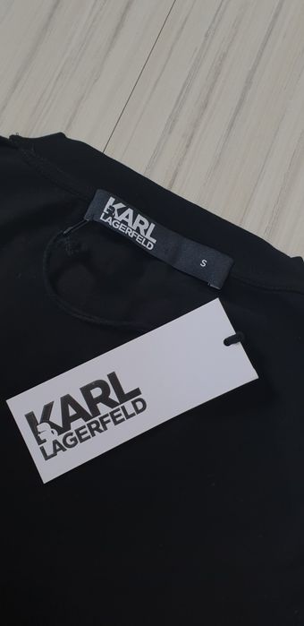 Karl Lagerfeld Stretch Cotton Mens Size S НОВО! ОРИГИНАЛ Мъжка Тениска