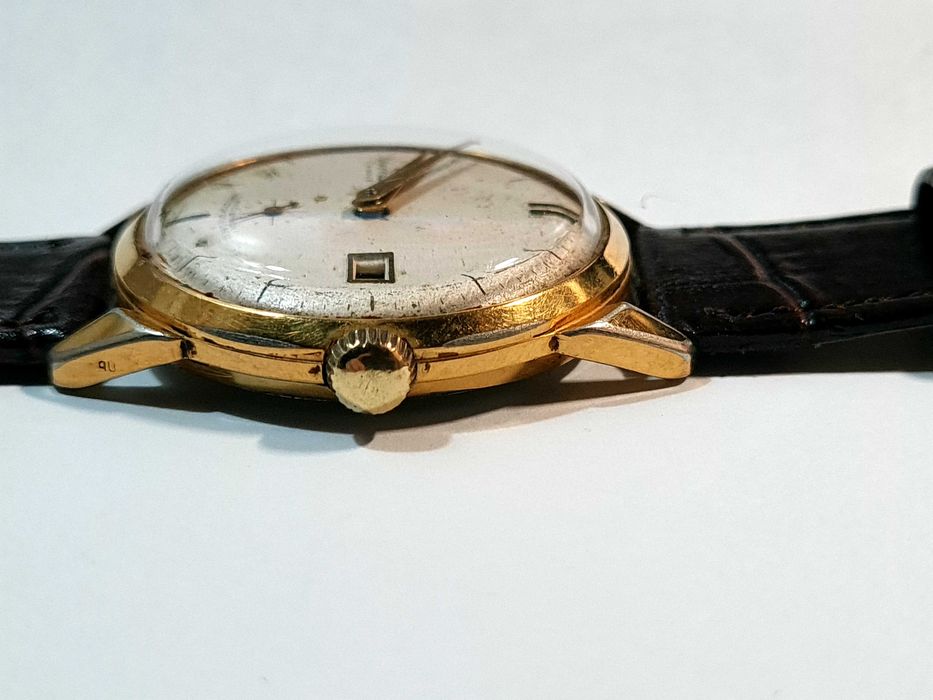 ceas Wostok cal. 2605, 17 rubine, placat cu aur, anii '60