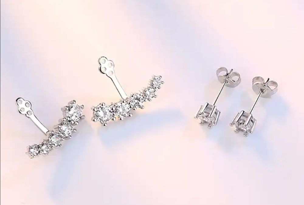 Серьги трансформеры, серьги джекеты