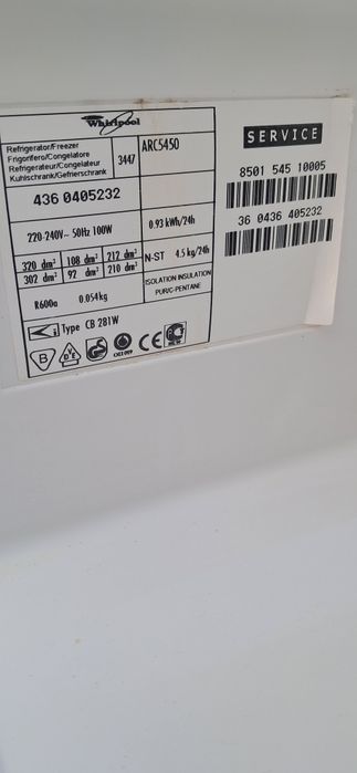 Frigider whirlpool