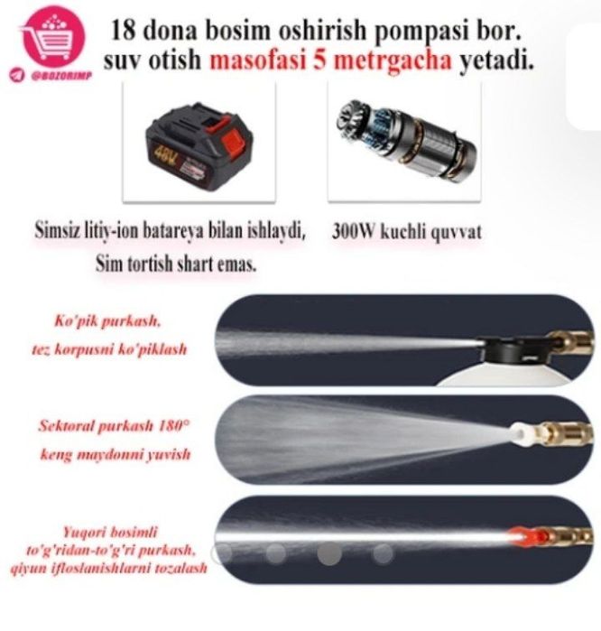 Germaniya brendi yuqori bosimli yuvish moslamasi