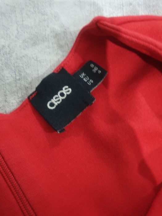 Rochie rosie elastica office ocazie asos noua 36 elastica