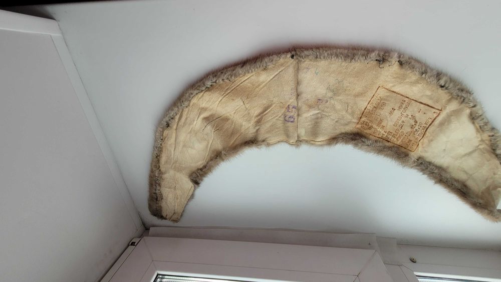 Воротник норка, голубая , б/у