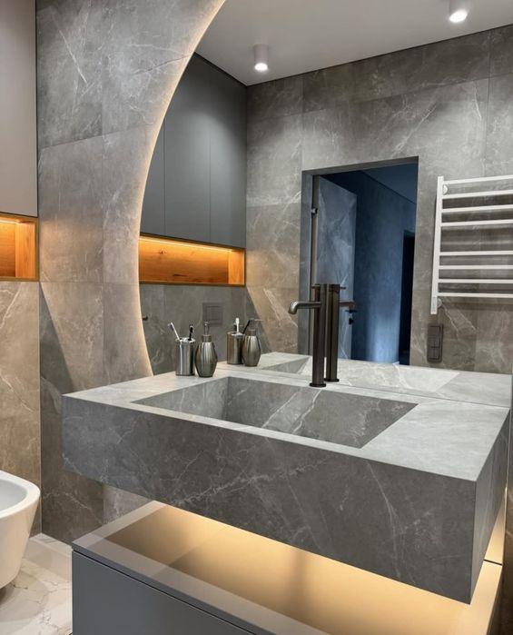 Изготовления раковины из керамогранита на заказ