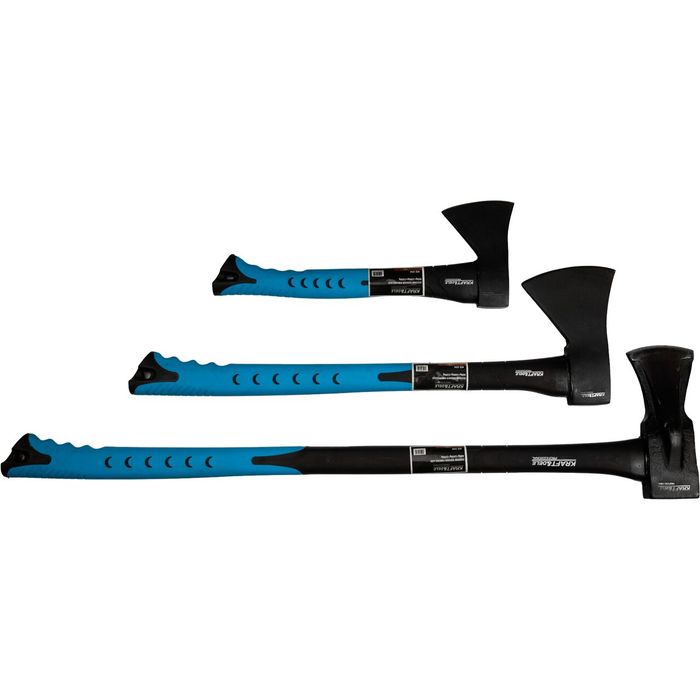 Set de topoare din otel carbon si fibra de sticla, 600 g, 1000 g, 2200